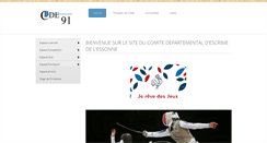 Desktop Screenshot of cde91.fr