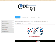 Tablet Screenshot of cde91.fr